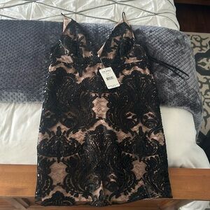 BRAND NEW PERFECT CONDITION free people night shimmer mini dress